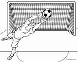 Goal Goalie sketch template