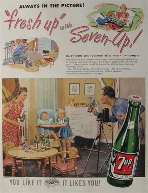 ad dad takes photograph vintage beverage ads