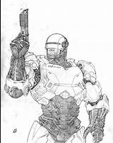Robocop Predator Terminator sketch template