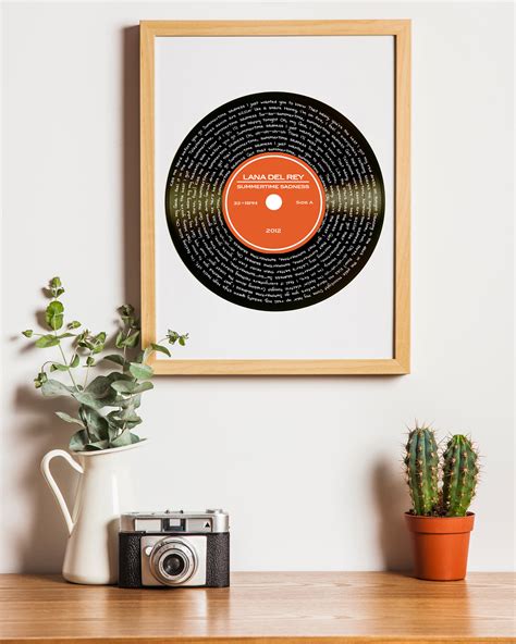 custom vinyl print vinyl record art personalized song etsy