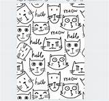 Meow sketch template