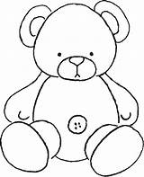 Bear Teddy Template Coloring Pages Applique Baby Templates Patterns Quilt Choose Board Color Kids sketch template