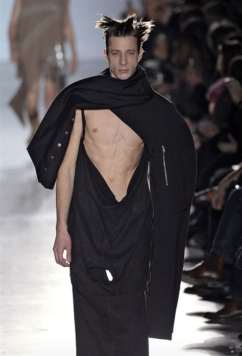 rick owens full frontal nudity bares all at paris men s fashion week