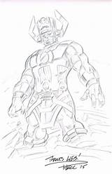 Galactus Marvel Comic Choose Board sketch template