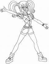 Harley Quinn Coloring Pages Printable Bestcoloringpagesforkids Via sketch template