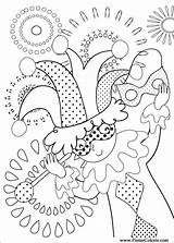 Tekeningen Coloring Clown Gras Mardi Schilderen Tekenen Verf sketch template