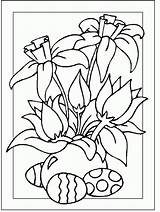 Easter Coloring Pages Religious Flowers Flower Colouring Ausmalbilder Ostern Värityskuvia Pääsiäinen Spring Sheets Lapsille Und Värityskuva Color Lasten Print Malvorlagen sketch template