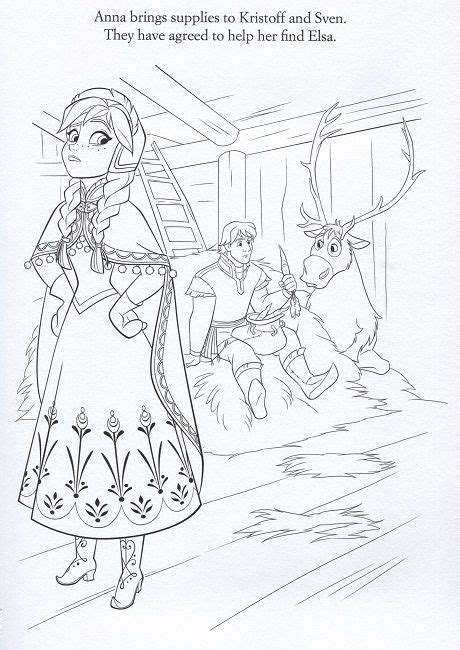 frozen    coloring page gambar