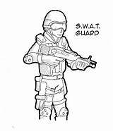 Swat Team Drawing Draw Getdrawings sketch template