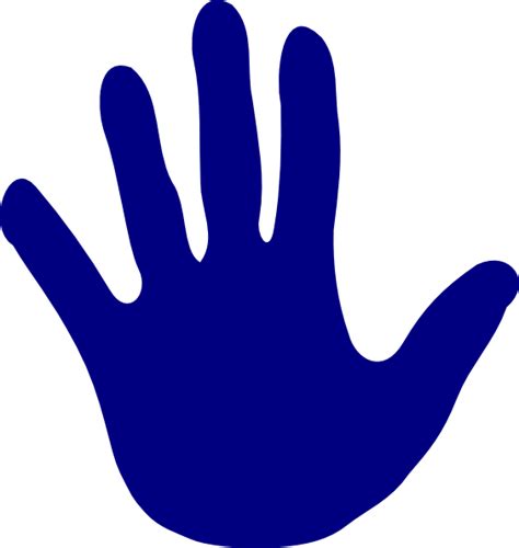 hand blue left clip art  clkercom vector clip art  royalty