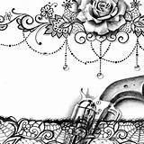 Garter Tattoo Lace Drawing Gun Designs Drawings Rose Paintingvalley Sexy sketch template