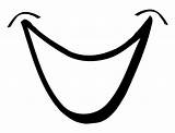 Clipart Smile Clip Teeth Smiling Cartoon Mouth Face sketch template