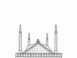 Faisal Mosque Shah sketch template