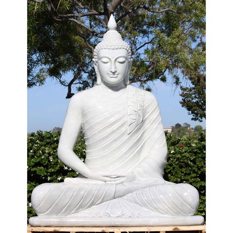 sitting religious outdoor decor big buddha statue  sale nature white