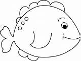 Fish Clip Clipart Outline Kids Little Mycutegraphics Coloring sketch template