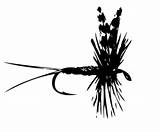 Fly Fishing Silhouette Clip Tying Getdrawings Dad Tattoos sketch template