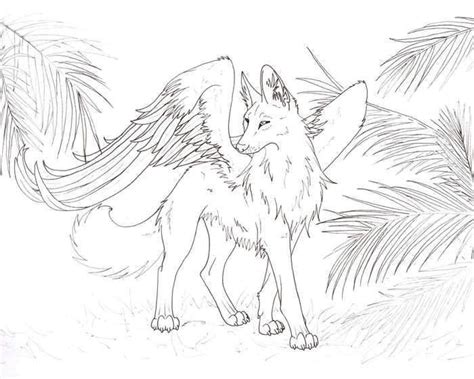 wolf  wings coloring pages wolf colors deer coloring pages