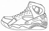 Coloring Shoes Jordan Shoe Pages Air Drawing Template Nike Jordans Sneaker Outlines Curry Tennis Outline Blank Colouring Steph Huarache Sheets sketch template
