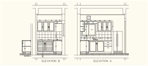 Small Kitchen Elevation Detail Drawing In Dwg Autocad File Cadbull