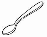 Fork Spoon Coloring Pages Template Skewers Cook Coloringcrew sketch template
