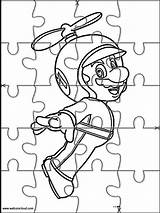 Bros Rompecabezas Sumas Luigi Matematicas Jigsaw sketch template