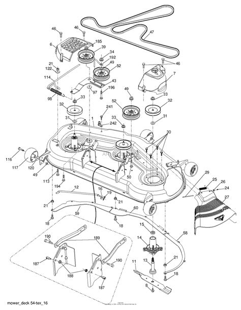 husqvarna lgt    parts diagram  mower deck cutting deck