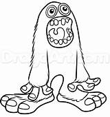 Monsters Mammott Colouring Printable Galery Ghazt Acessar Monst sketch template