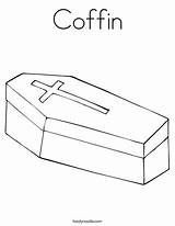 Coffin Coloring Drawing Pages Halloween Template Line Kids Drawings Color Print Boo Outline Google Paintingvalley Twistynoodle Ll Noodle Favorites Login sketch template