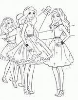 Coloring Pages Barbie Pdf Print These Printable sketch template