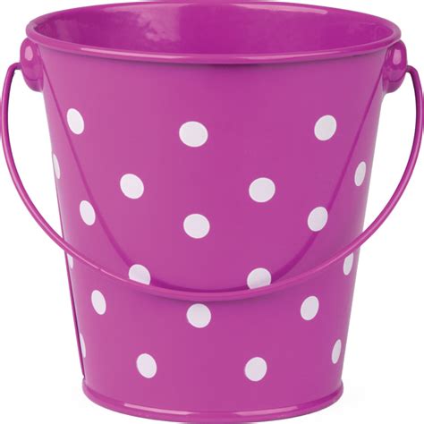 Purple Polka Dots Bucket Tcr20826 Teacher Created Resources