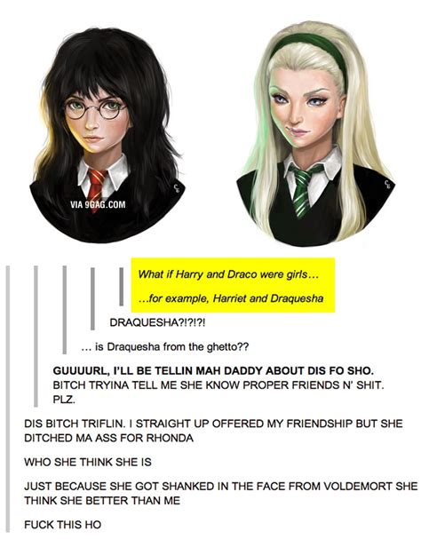 what if harry and draco were girls for example