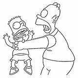 Homer Simpsons Coloring Pages Bart Simpson Kids Print Color Printable Cartoon Colouring Sheets Drawings Coloringhome Angry Gets Family Halloween Cool sketch template