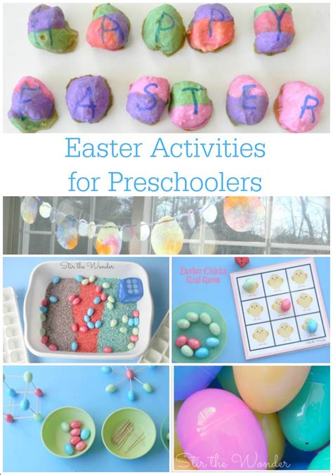 easter activities  preschoolers stir