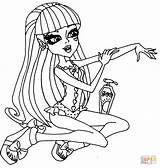 Draculaura Monster High Coloring Pages Elissabat Printable Getcolorings Color Print sketch template