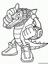 Sonic Knuckles Coloring Pages Getdrawings sketch template