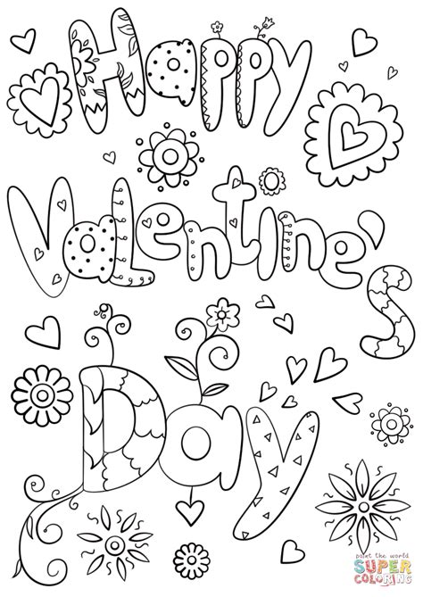 kindergarten printable valentines day cards  color