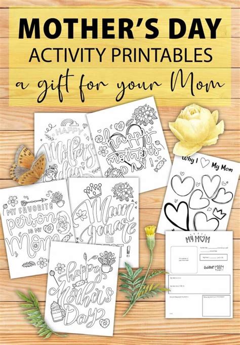 printable mothers day worksheets  coloring pages  kids