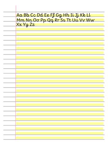 highlighted handwriting lines year  teaching resources