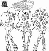Monster High Coloring Printable Pages Sheets Characters Print Scribblefun sketch template