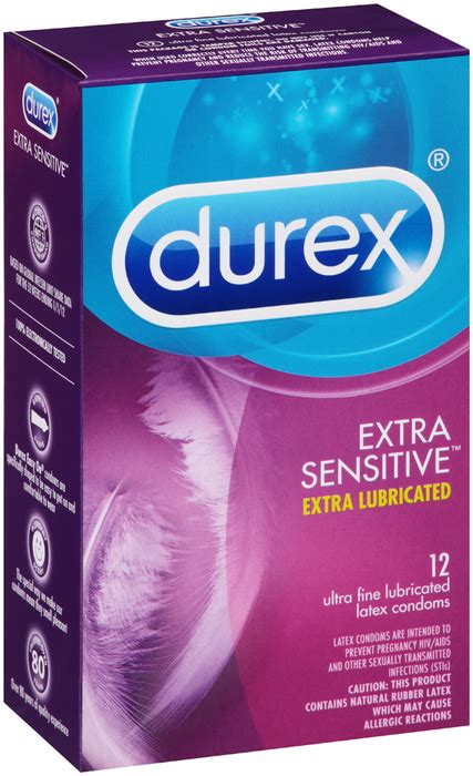 durex extra sensitive 12 ultra thin lubricated condoms