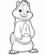 Alvin Chipmunks Coloring Pages Chipmunk Drawing Cartoon Sheets Colouring Seville Clipart Printable Squirrel Kids Sketch Und Die Drawings Book Chipwrecked sketch template