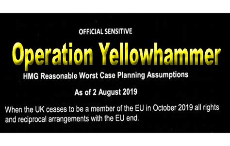 brexit yellowhammer factsheet latest news  hertfordshire london uk watnews