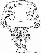 Avengers Widow Funko Pop Marvel Coloring Infinity War Pages Printable Mini sketch template
