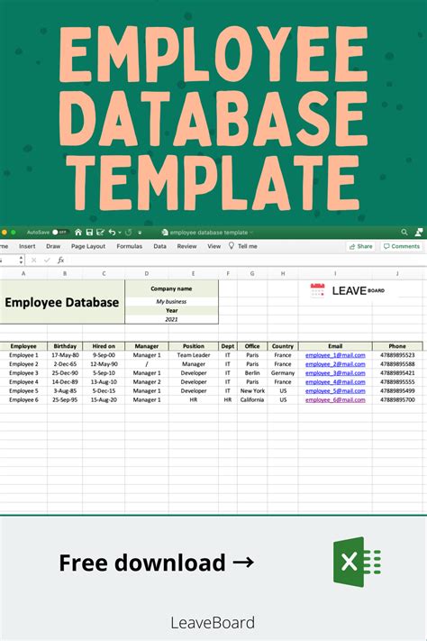 excel  template