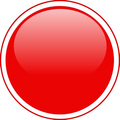 glossy red icon button clip art  clkercom vector clip art  royalty  public domain