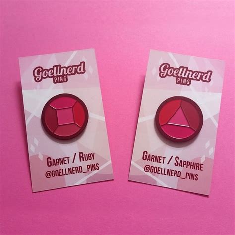 Steven Universe Garnet Gems Pins Soft Enamel Pin Set Valentine