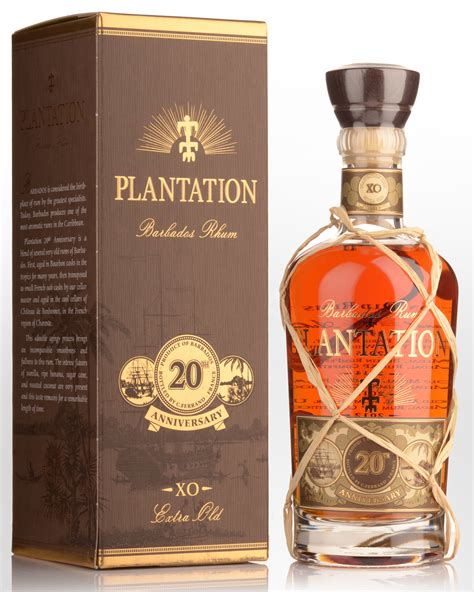 plantation rum  anniversary xo rum ml nicks wine merchants
