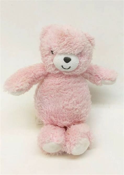 carters precious firsts pink teddy bear plush lovey soft