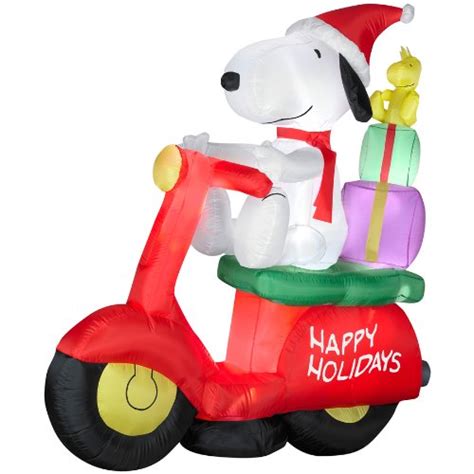 snoopy inflatable christmas yard decorations fun holiday
