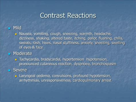 Ppt Contrast Media And Managing Contrast Reactions Powerpoint